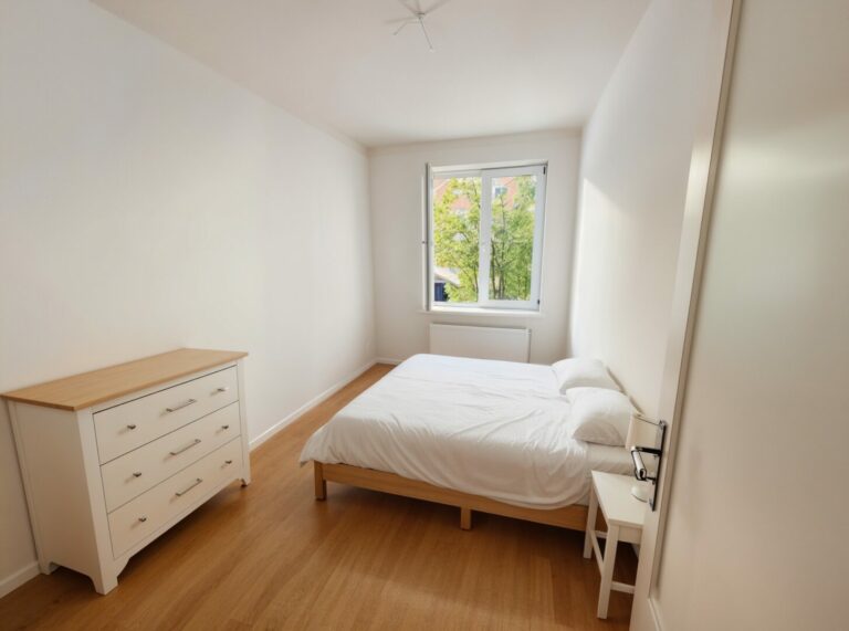 Schlafzimmer - Möblierungsvorschlag, virtuell gestaged
