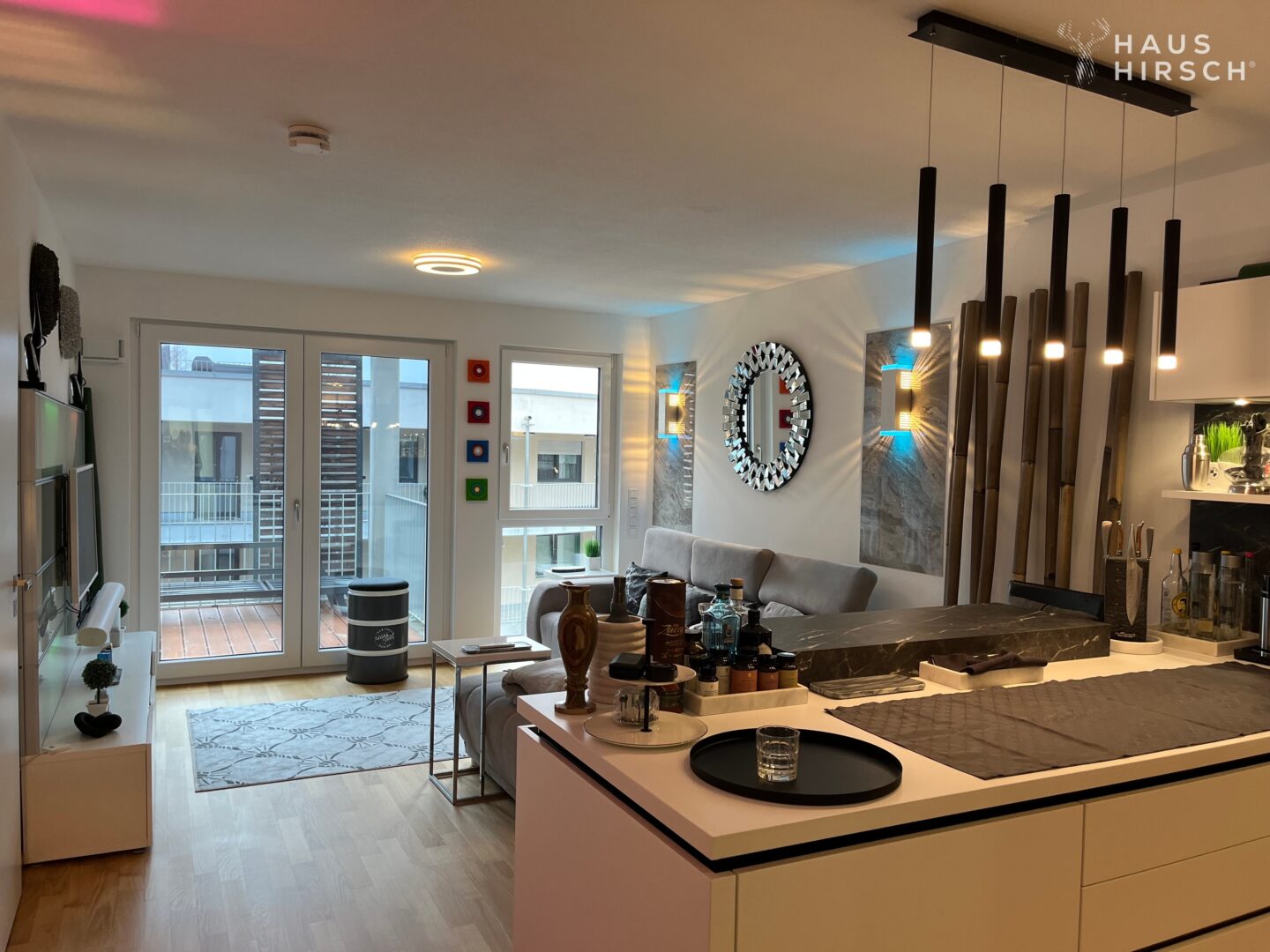 Wohnbereich mit Küche