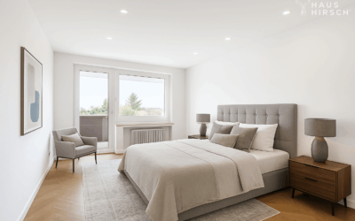 Schlafzimmer - Beispiel Foto Fertig Renoviert