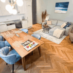 Wohnzimmer Blick In Die Küche