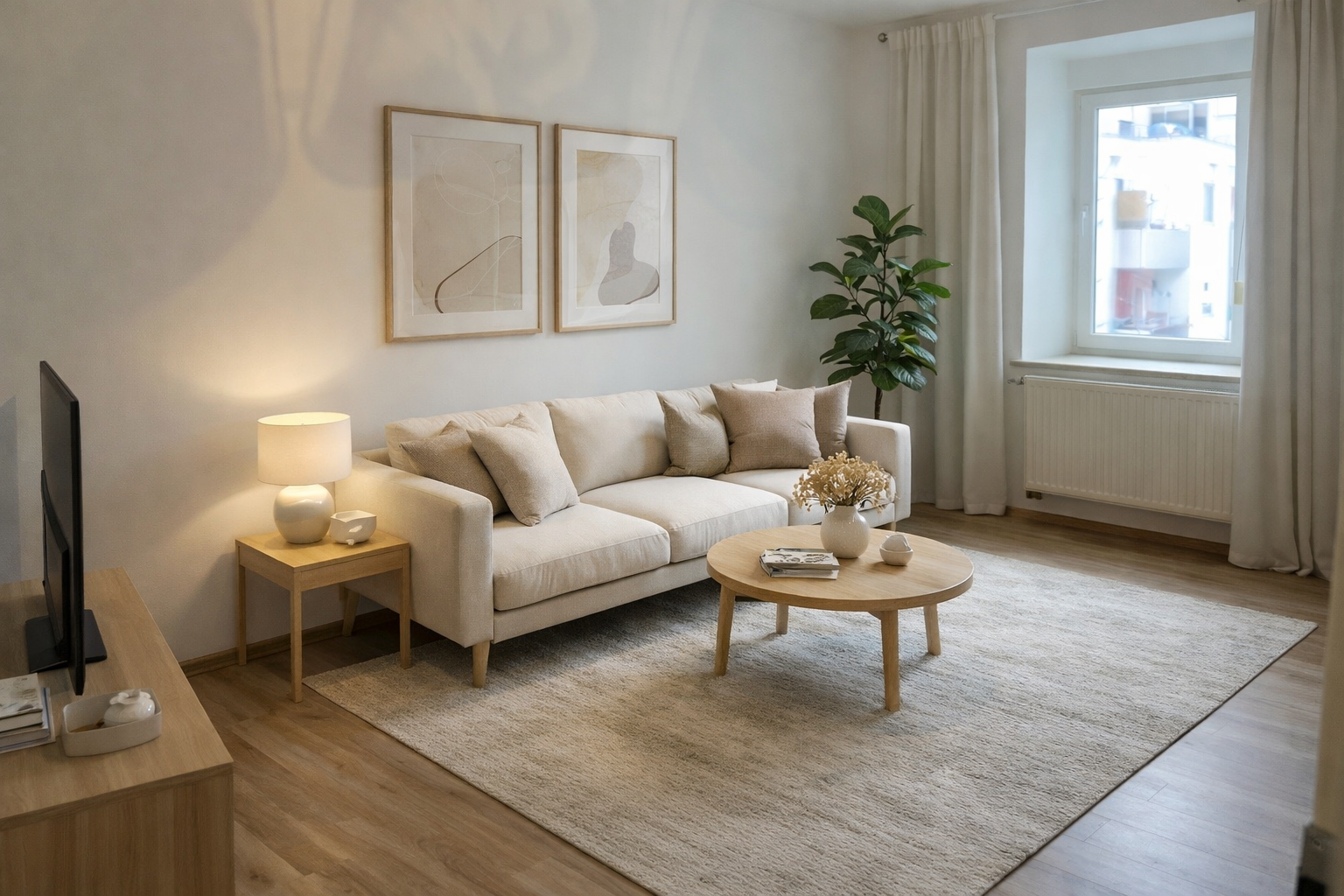 Beispiel Wohnzimmer (KI)