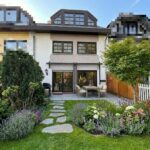 Hausansicht Hinten Und Garten