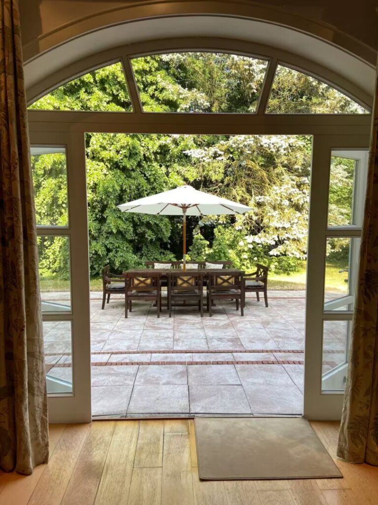 Blick vom Wohnzimmer