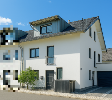 Hausansicht Mit Duplexgarage