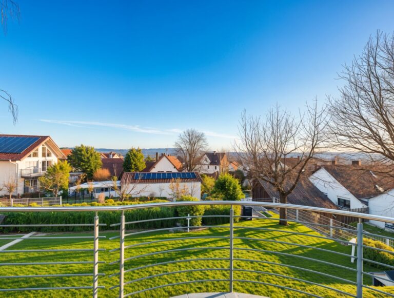 Aussicht vom Balkon
