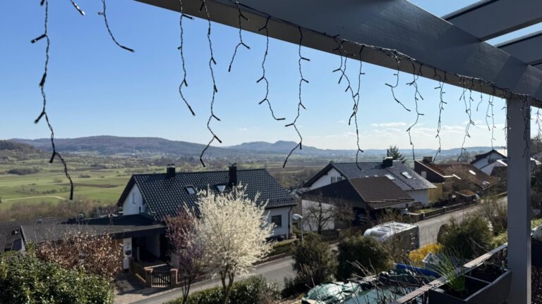 Ausblick Balkon