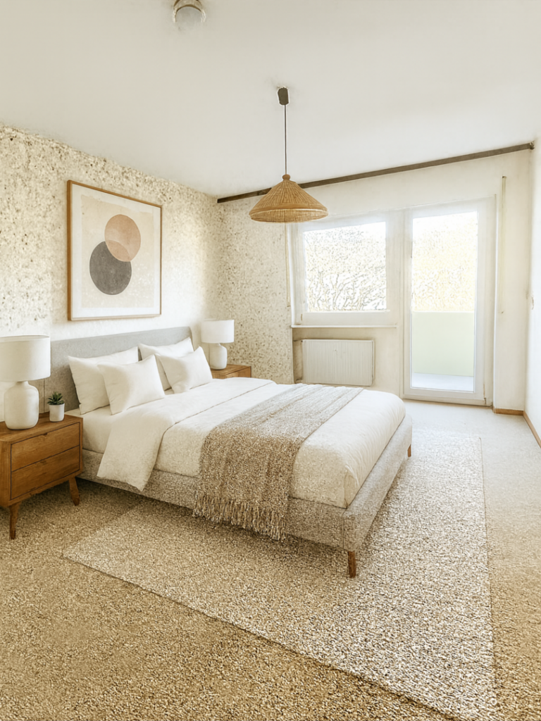 Schlafzimmer 1 (KI Staging)