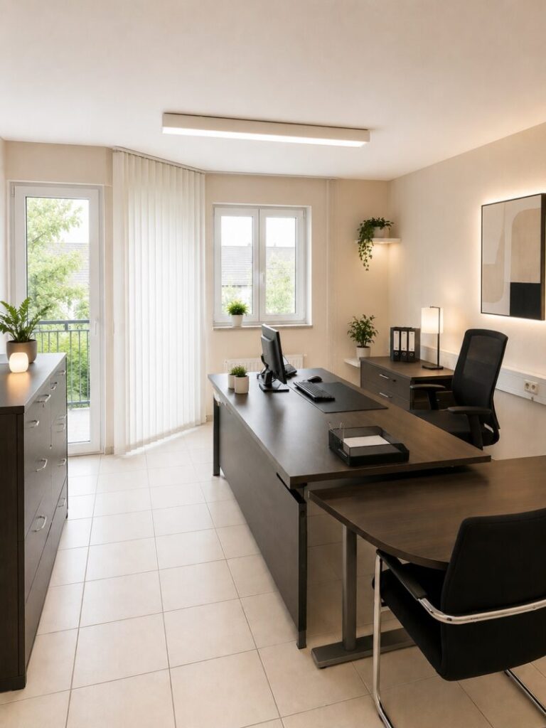 Büro mit Balkon