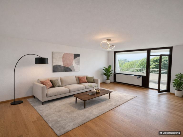 KI-Visualisierung – Wohnzimmer KI Staging