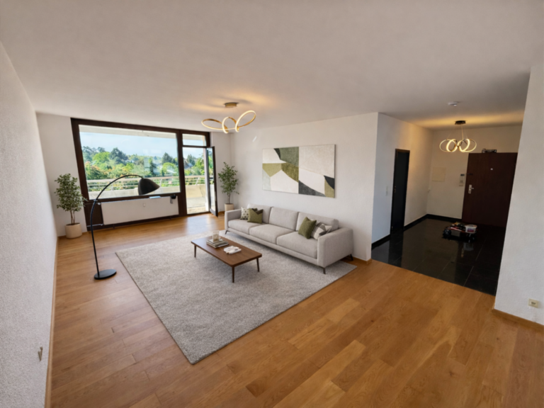 Wohnzimmer KI Staging