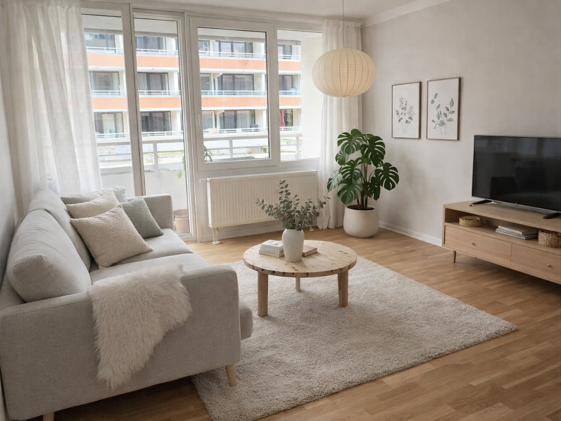 Wohnzimmer (KI Staging)