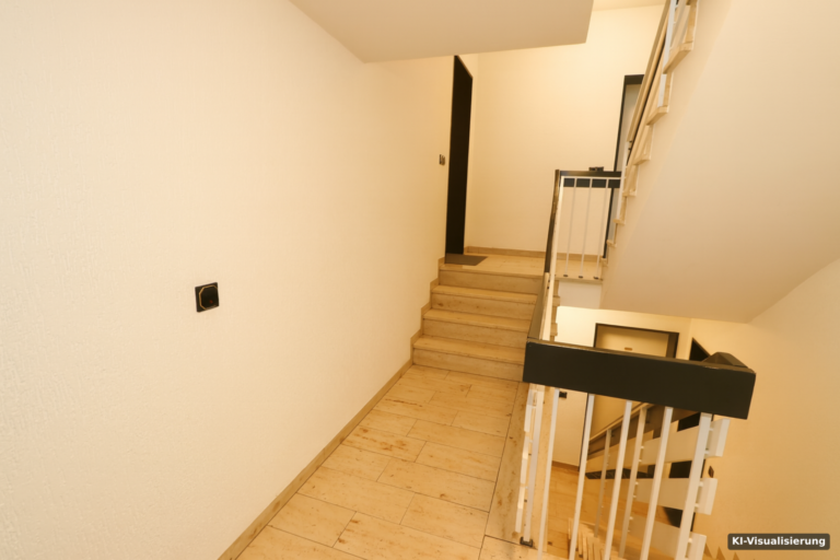 KI-Visualisierung – gepflegtes Treppe