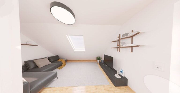Wohnzimmer (KI Visualisierung)