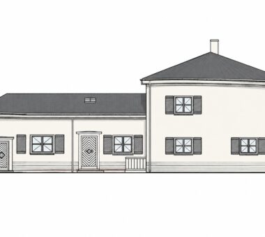 Planung Ansicht Haupthaus