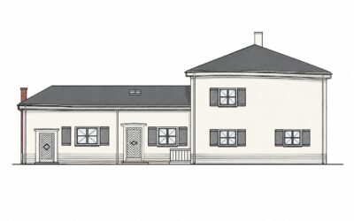 Immobilien 1 Planung Ansicht Haupthaus