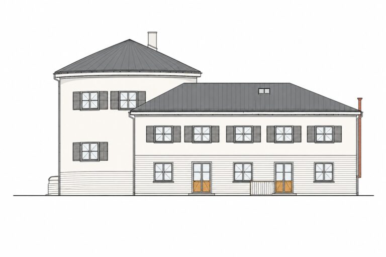 Planung Ansicht Haupthaus