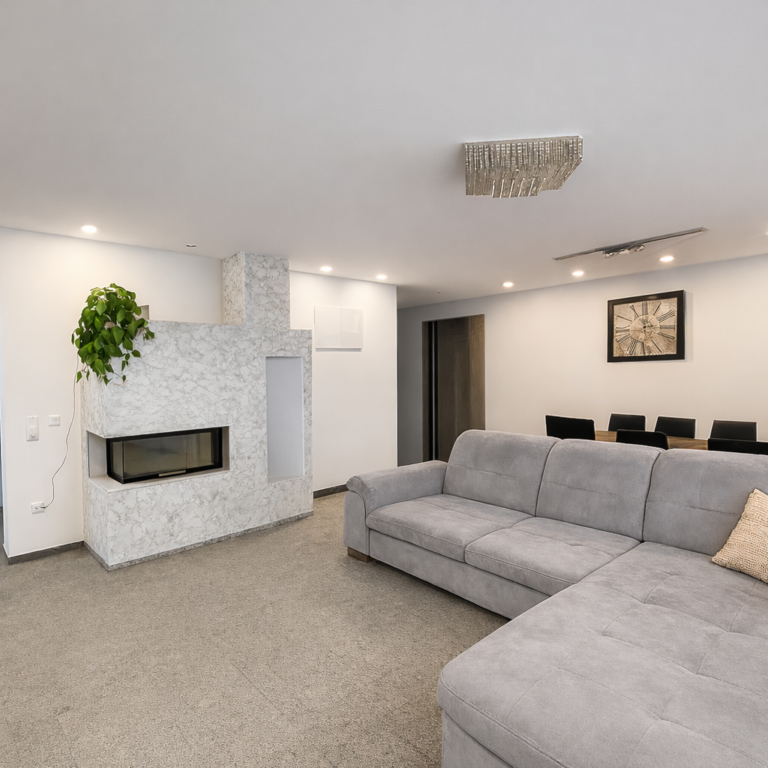 EG Wohnzimmer mit Kamin