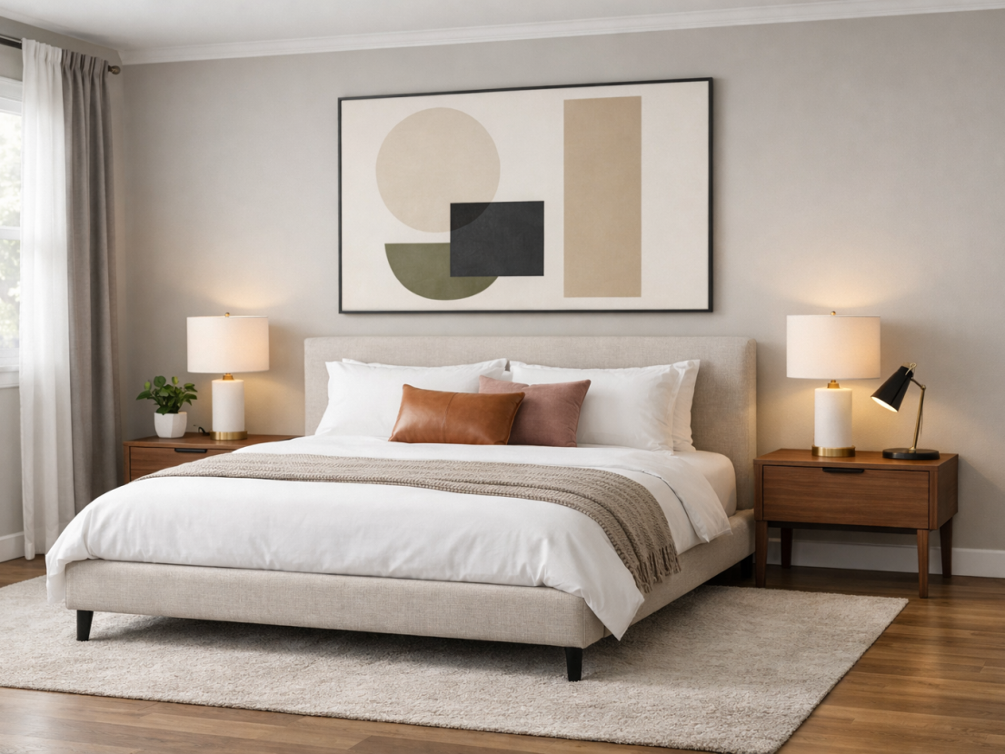 Schlafzimmer (KI Staging)