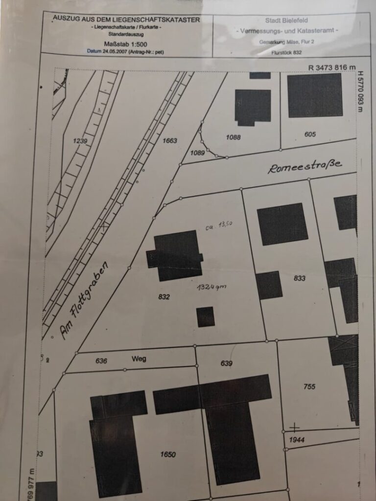 Amtlicher Lageplan