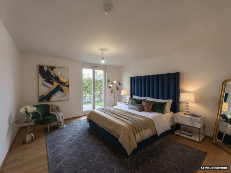 KI-Visualisierung – Hauptschlafzimmer
