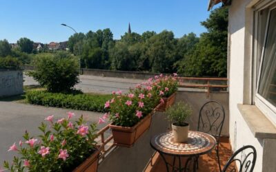 Immobilien 5 Balkon Dipladenia