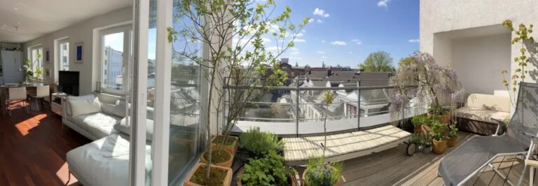 Schöne Dachterrasse