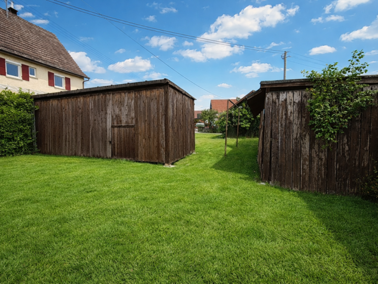Garage und Hütten (KI Staging)