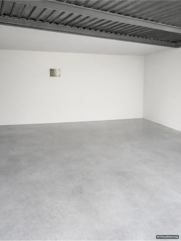 KI-Visualisierung – Garage (renoviert)