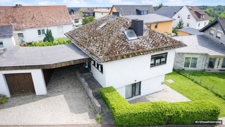 KI-Visualisierung – Hausansicht OG