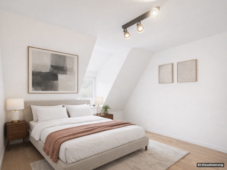 KI-Visualisierung – Schönes Schlafzimmer (KI)