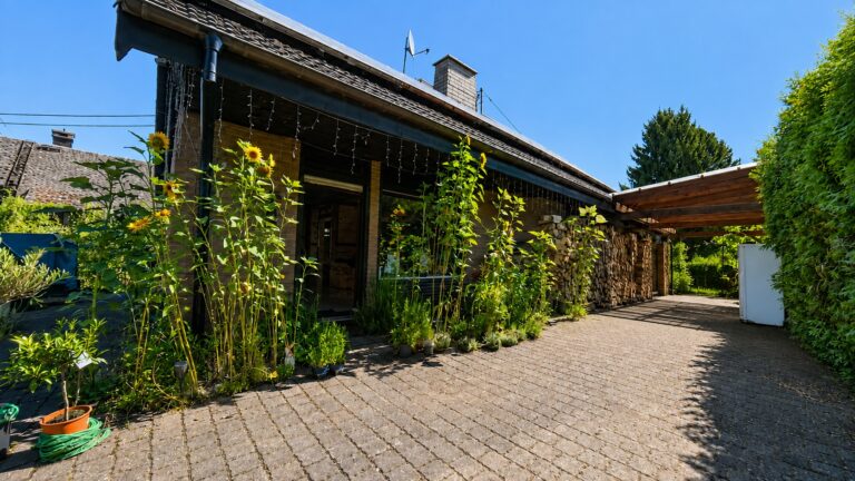 Wohnzimmereingang und Carport
