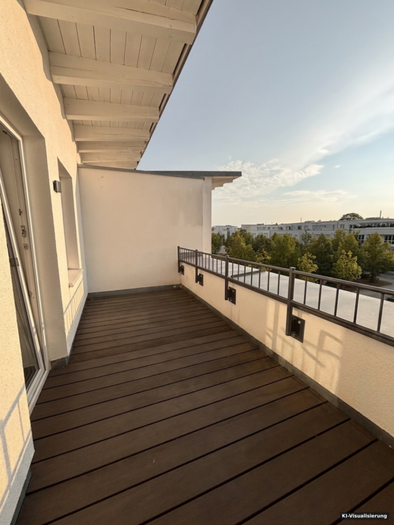 KI-Visualisierung – Balkon