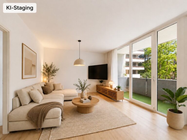 Wohnzimmer (KI-Staging)