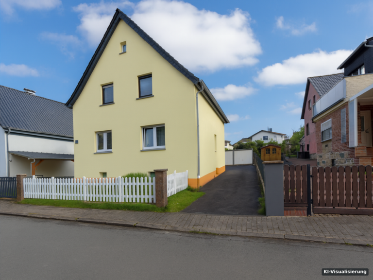 KI-Visualisierung – Vorder Seite Haus