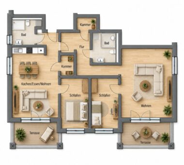 4 Zimmer Wohnung