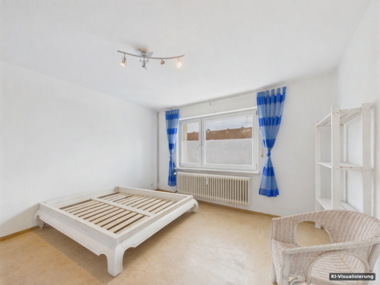 KI-Visualisierung – Schlafzimmer (entrümpelt)