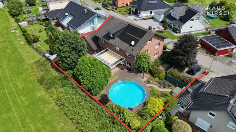 Hausansicht Vogelperspektive