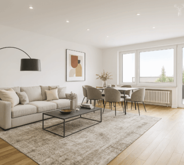 Wohnzimmer - Beispiel Foto Fertig Renoviert