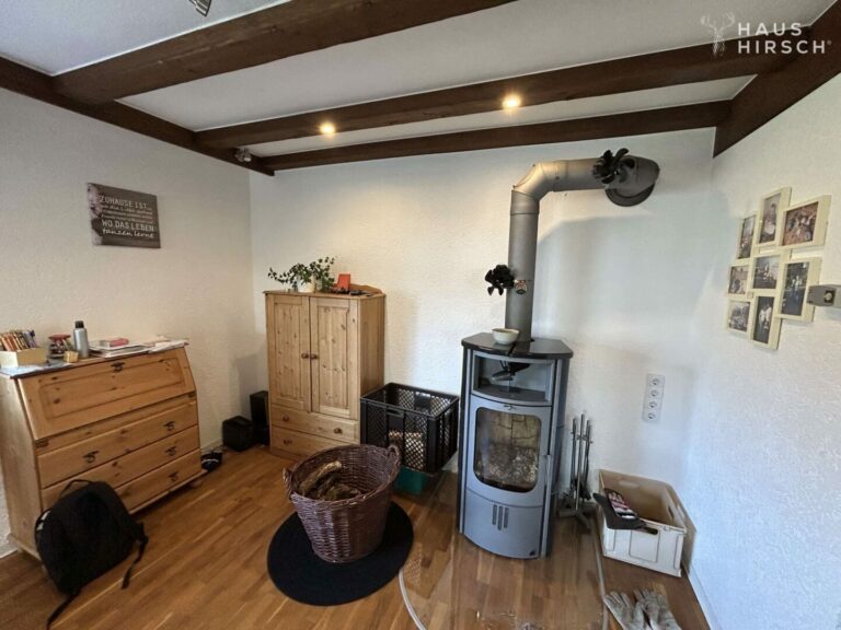 Wohnbereich mit Kaminofen