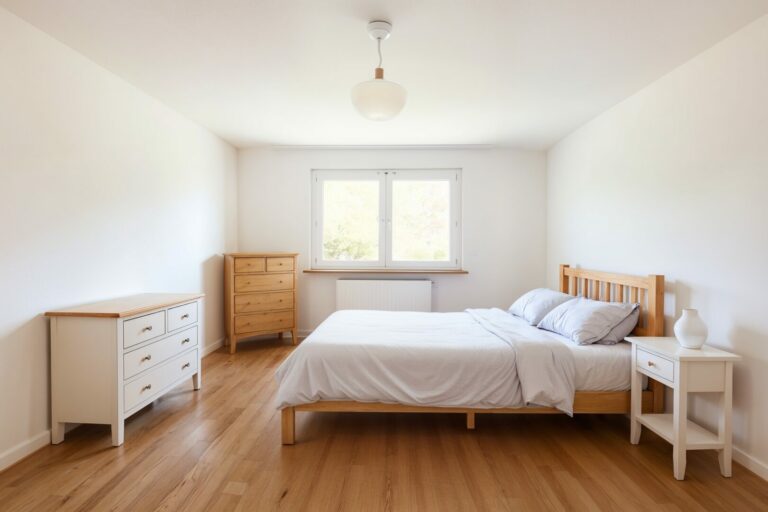 Möbliert (virtuell) Schlaf-/Arbeitszimmer