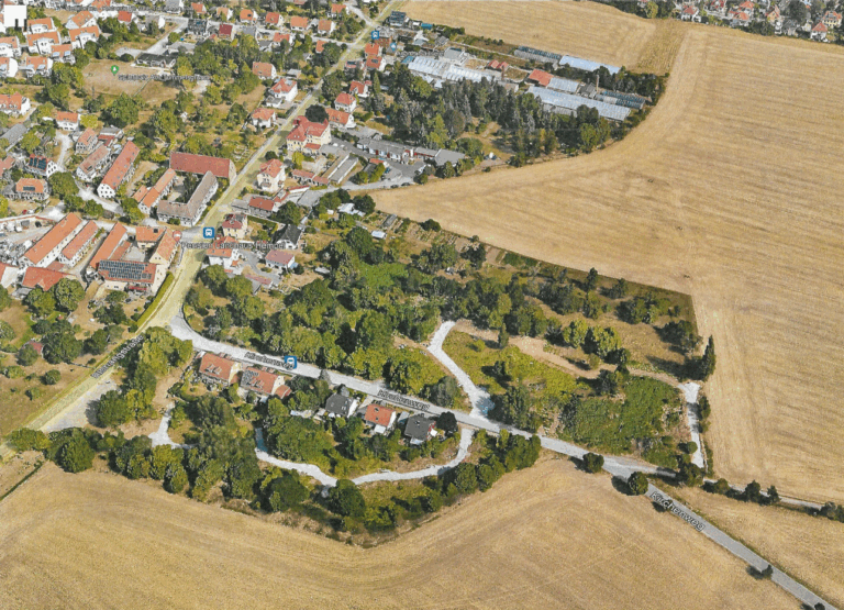 Ansicht Grundstück Vogelperspektive