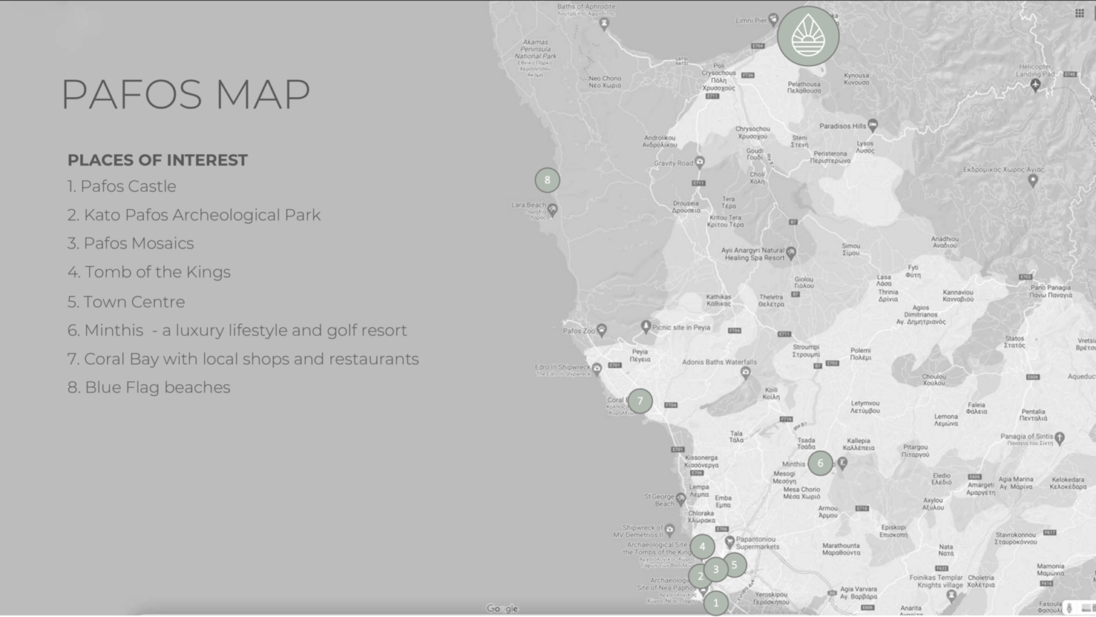 Map of Paphos