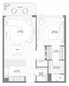 Floor Plan 1 BHK