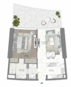 Floor Plan 1 Bedroom