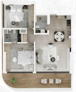 Floor Plan 2 Bedroom