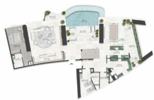 Floor Plan 4 Bedroom Duplex First Floor