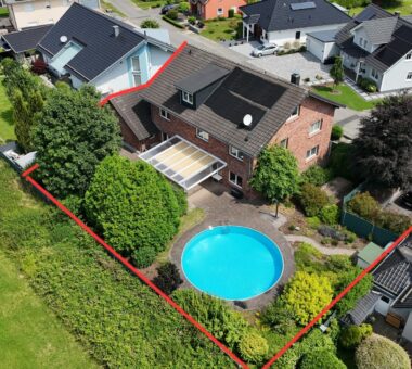 Hausansicht Vogelperspektive