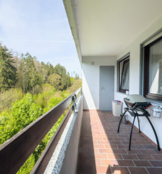 Balkon in Südausrichtung