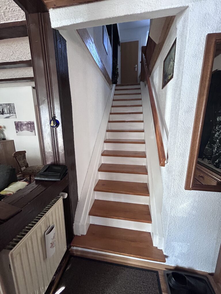 Treppe zum ersten Stock
