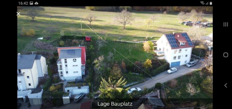 Lage Bauplatz vorne